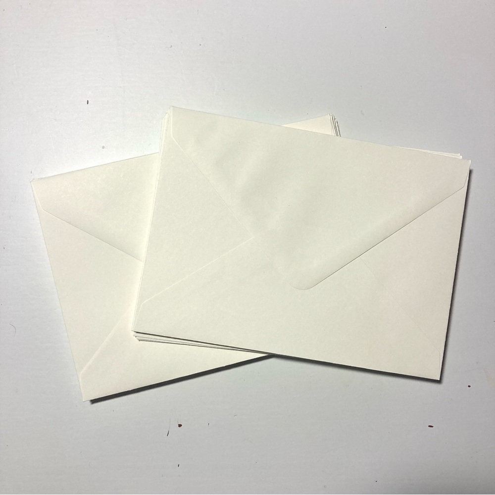 25 ct large white envelopes